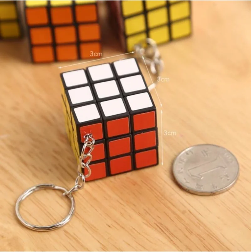 ايلاسيا هيديليك Elasya Gift Mini Rubik Intelligence Cube (Patience Cube) 3x3 Keychain