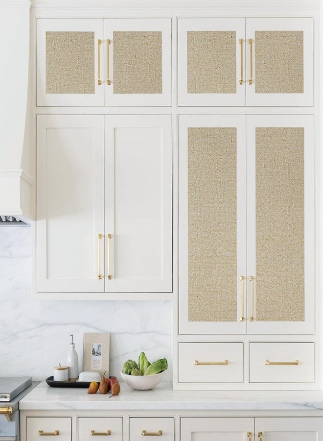 LEMON CLOUD Window Film No Adhesive Removable,Decorative Privacy Window Film,Texture Privacy Glass Film for Bathroom Office Home (17.5x78.7inches, Brown) - Image 3