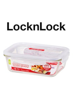 LOCK & LOCK LocknLock 1L Oven Glass Rectangular Container – Durable, Microwave Safe Food Storage Solution  - Image 2