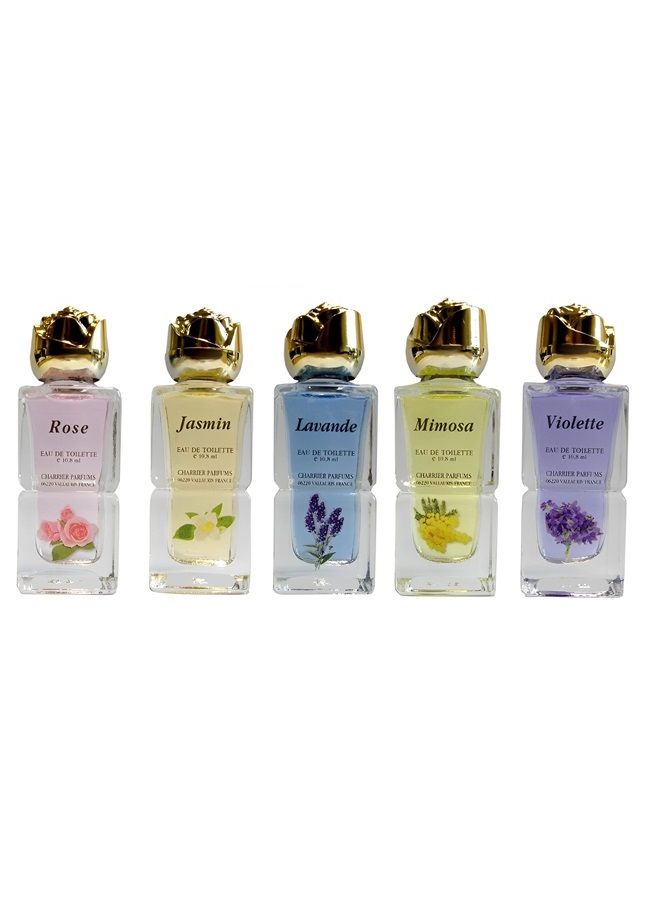 CHARRIER PARFUMS 5 Eaux de Toilette Gift Set - 'Parfums de Provence' - 54 ml - Made in Provence, France - Image 2