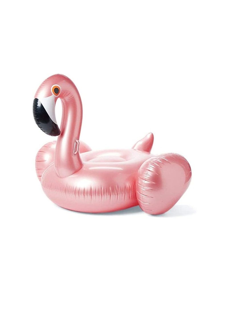 واي آند دي Giant Flamingo Inflatable Pool Float, Summer Swimming Party Seat Lounge Floaty Raft for Kids Adults, 59'' / 150cm Rose Gold Water Toys - Image 1