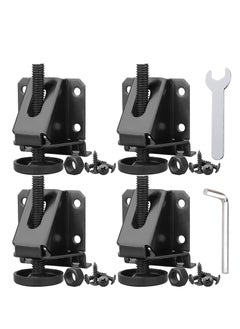SYOSI Leveling Feet 4 Pack Leveling Feet Heavy Duty Furniture Levelers Adjustable Anti Slip Table Leg with Screws Lock Nuts and Wrench 2 Inch Adjustable Height for Table Cabinets and Workbench  - Image 1
