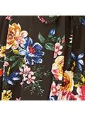 ميلا لندن Floral Wrap Over Dipped Hem Midi Dress