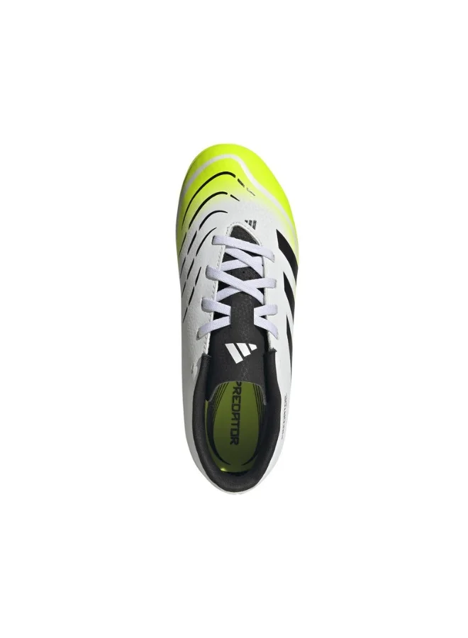 adidas أحذية كرة قدم للأطفال بريداتور كلوب إف جيإم جي يو أبيض