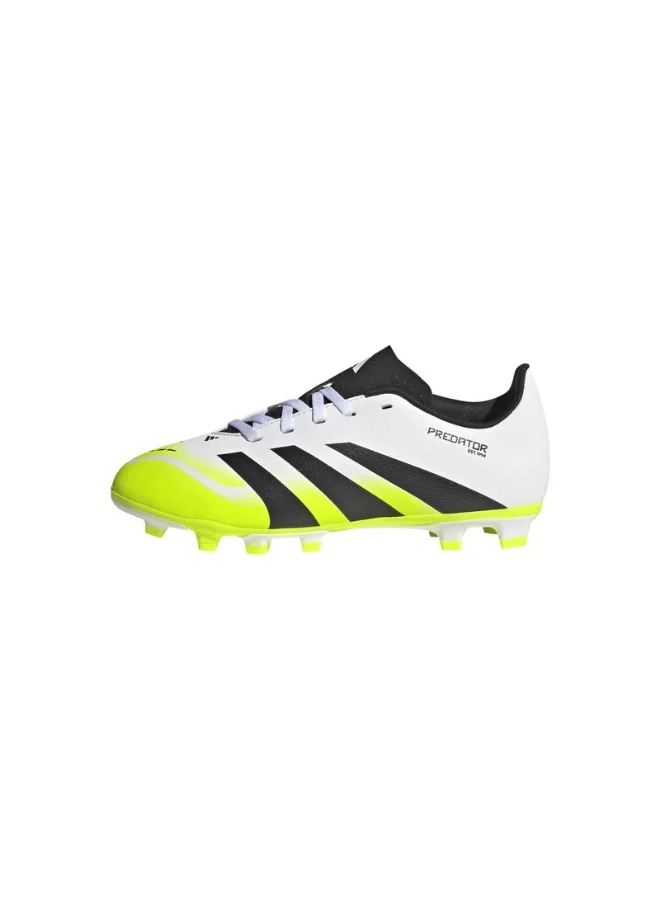 adidas أحذية كرة قدم للأطفال بريداتور كلوب إف جيإم جي يو أبيض