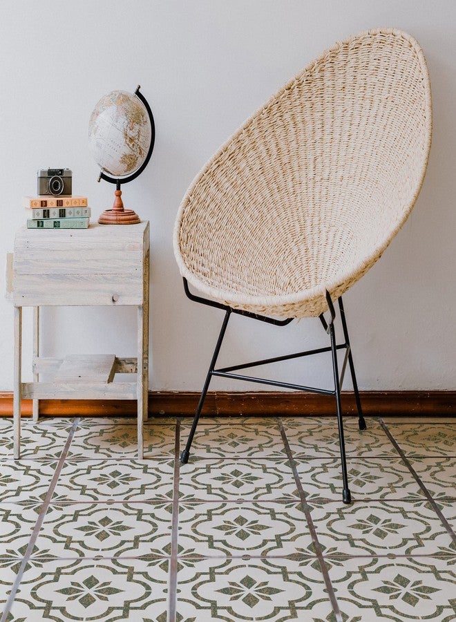 جي جي أس أس ديزاينز قوالب بلاط قابلة لإعادة الاستخدام من GSS Designs مقاس 12 × 12 بوصة مقطوعة بالليزر، قوالب طلاء للأرضيات والجدران والأقمشة والأثاث، قوالب خرسانية مزخرفة للفناء - Image 3