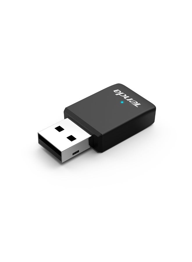 تيندا U9 AC650 واي فاي دونجل – محول USB لاسلكي مزدوج النطاق للكمبيوتر، سطح المكتب واللابتوب – حجم صغير – توصيل وتشغيل – يدعم ويندوز XP/7/8/8.1/10/11 - Image 2
