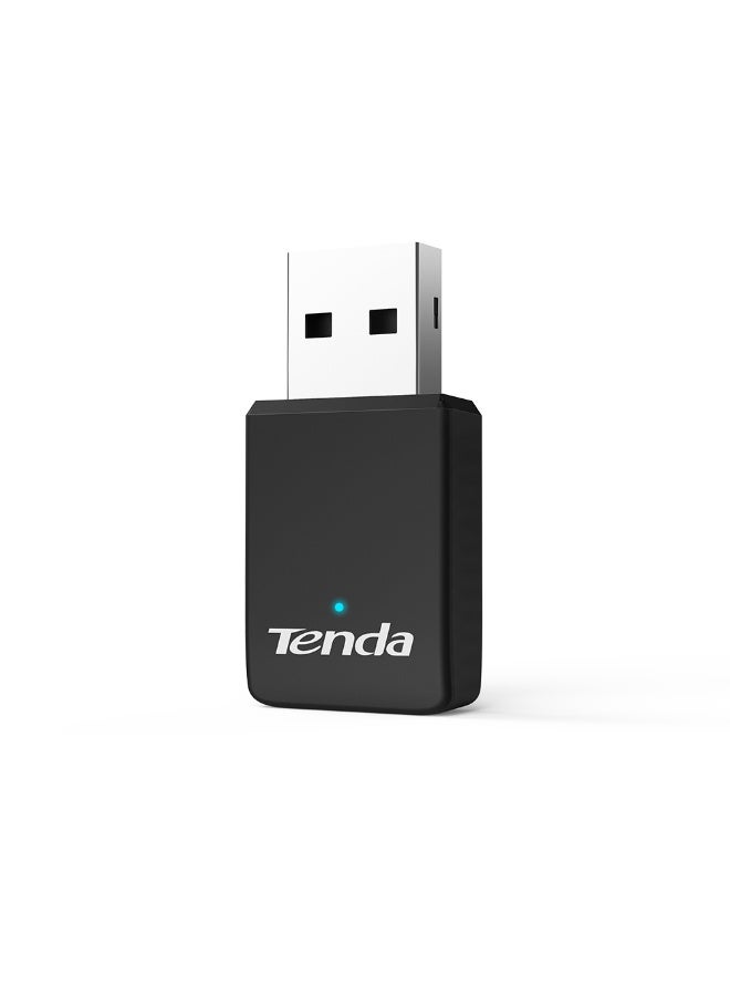 تيندا U9 AC650 واي فاي دونجل – محول USB لاسلكي مزدوج النطاق للكمبيوتر، سطح المكتب واللابتوب – حجم صغير – توصيل وتشغيل – يدعم ويندوز XP/7/8/8.1/10/11 - Image 3
