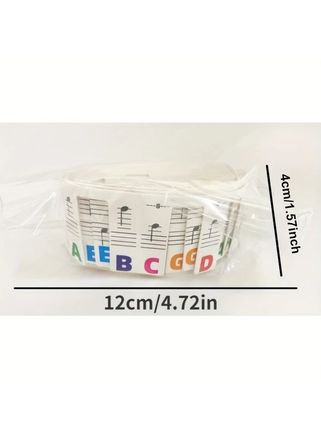 Multicolored Removable Piano Keyboard Note Labels Guide for Beginners 88 Key Full Size Reusable - Image 3