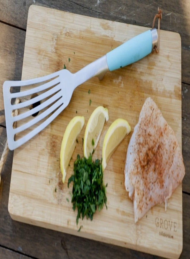 Toadfish 14.5'' Ultimate Nonstick Fish Spatula, Stainless Steel Metal Spatula, Slotted Turner Perfect for Cooking Seafood on the Grill or Kitchen - Image 5