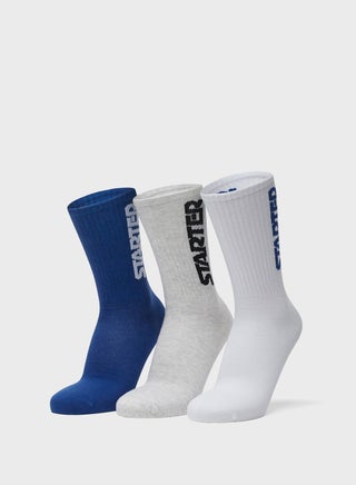 3 Pack Logo Crew Socks