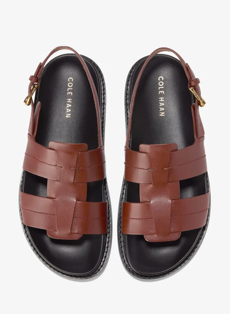 COLE HAAN BROWN Women's Marlee Fisherman Footbed Sandals for Women | Best Price UAE