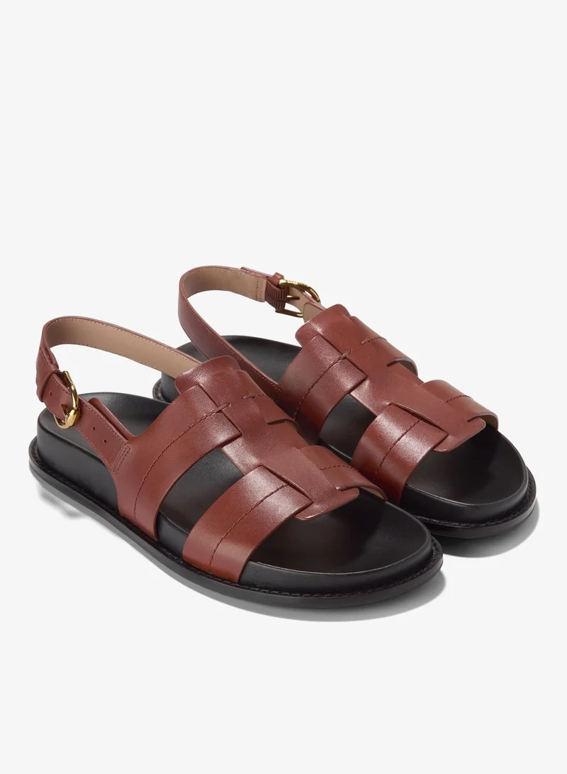 COLE HAAN BROWN Women's Marlee Fisherman Footbed Sandals for Women | Best Price UAE