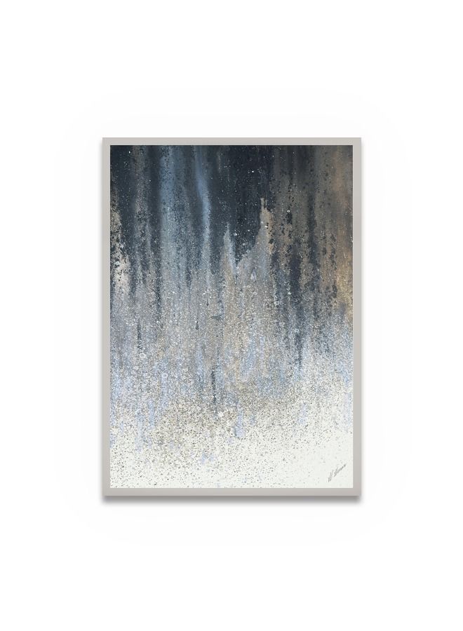 Marktna Canvas Wall Art For Wall Decoration Modern Design, With A Hollow Silver Frame, Size 120x80cm One Piece - Image 2