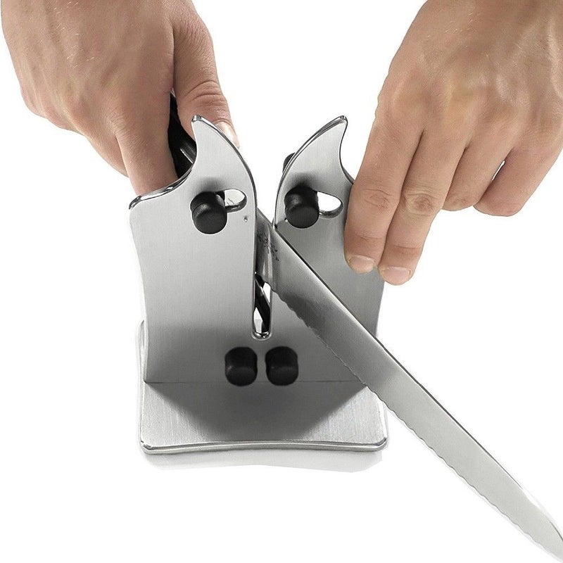Bavarian Kitchen Edge Cutter Sharpener Sharpens Hones and Polishes Serrated Beveled Standard Blades - Image 5