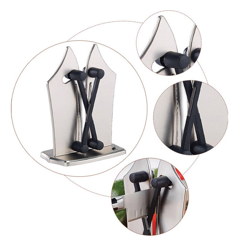 Bavarian Kitchen Edge Cutter Sharpener Sharpens Hones and Polishes Serrated Beveled Standard Blades - Image 3