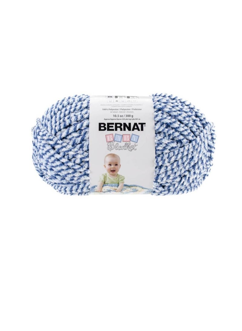 Bernat Baby Blanket Twists Big Ball Yarn Blue Twist - Image 3