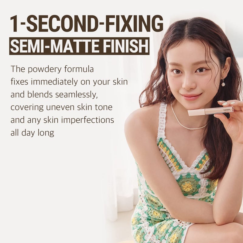 AK AEKYUNG LUNA Long-Lasting Fixing-Fit Tip Concealer (#02 Beige) Korean Makeup, Buildable Coverage & Semi-Matte Finish, Under Eye & Dark Circles with High Adherence, 0.26 Oz - Image 2