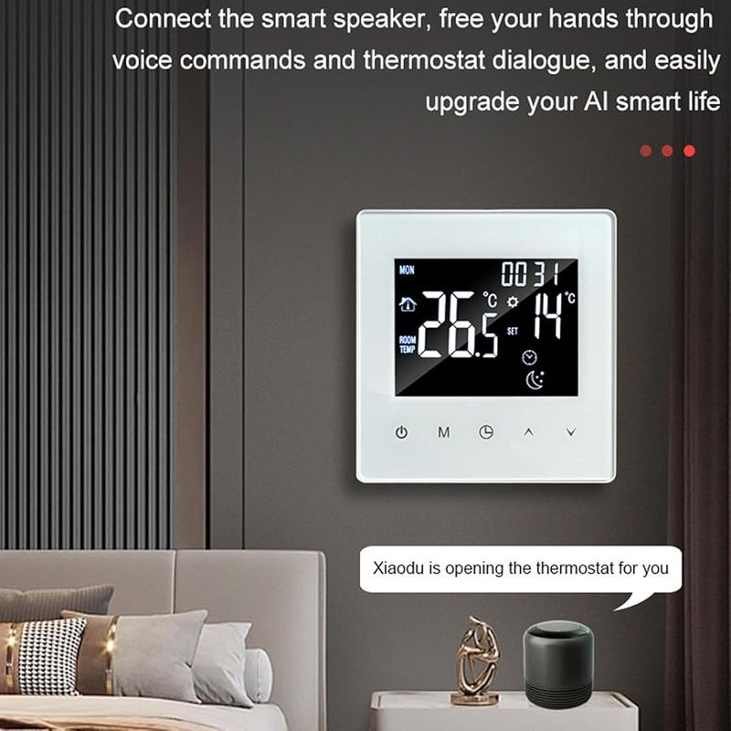 Programmable Thermostat For Electric Baseboard Heater AC 90 240V Type 3 Black - Image 3