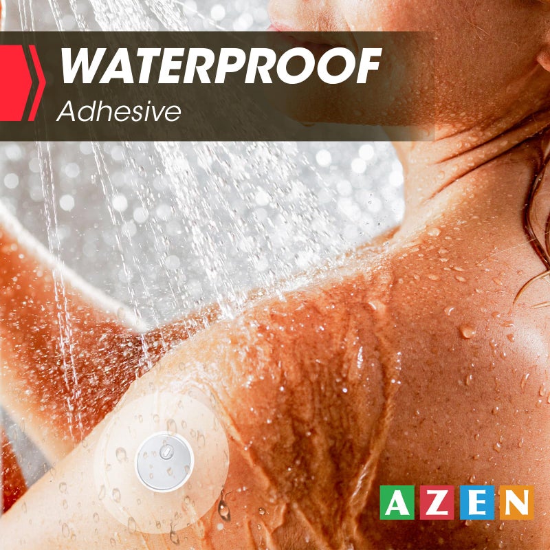 AZEN 100 Pack Freestyle Sensor Covers for Libre 3, Waterproof Adhesive Patches, Waterproof Adhesive Transparent Tape - Image 4
