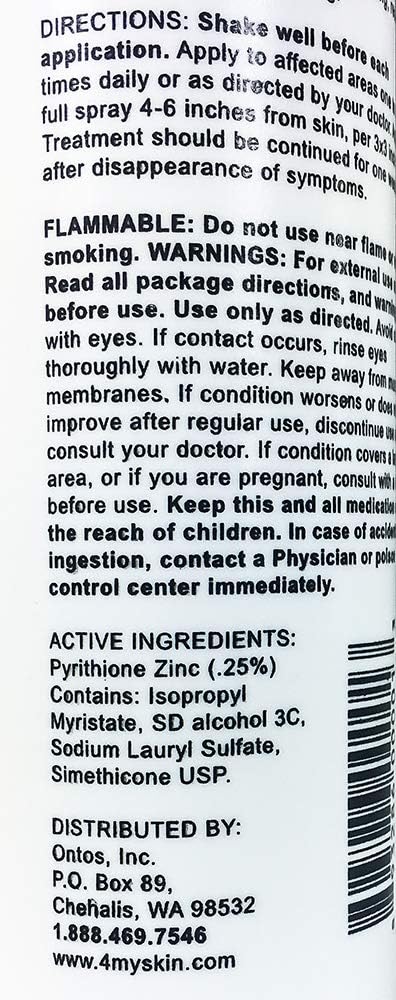 Noble Formula Zinc Spray 25 Pyrithione Zinc ZnP 4 oz - Image 2