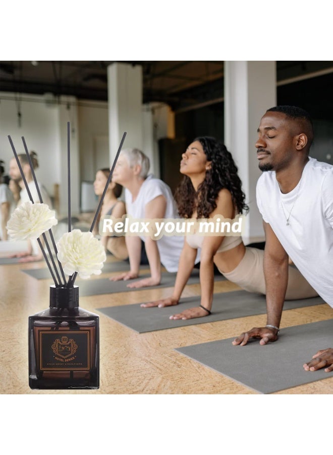 SODANEED Reed Diffuser Set, 50ml Aromatherapy Diffuser with White Flowers, Reed Diffusers Oil, Home & Office Decor Room Fragrance, Scented Oil Diffusers Gift Set - Image 3