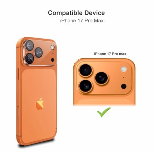 SupCares Premium Camera Lens Protector Tempered Glass Compatible For iPhone 17 Pro Max With Installation Kit | Edge to Edge Coverage | Transparent | Pack of 2 - Image 2
