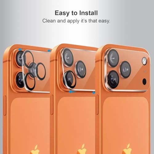 SupCares Premium Camera Lens Protector Tempered Glass Compatible For iPhone 17 Pro Max With Installation Kit | Edge to Edge Coverage | Transparent | Pack of 2 - Image 5