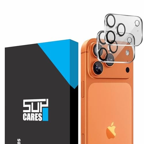 SupCares Premium Camera Lens Protector Tempered Glass Compatible For iPhone 17 Pro Max With Installation Kit | Edge to Edge Coverage | Transparent | Pack of 2 - Image 1