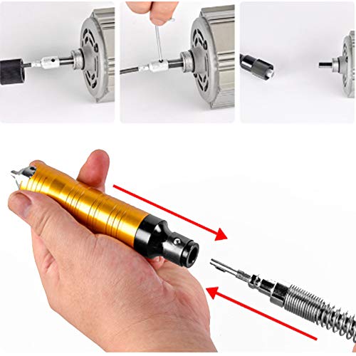VOTOER Rotary Tool Flex Shaft Hanging Grinder Carver Electric Multi-function Metalworking Tools Repair Kit, Foot Pedal Control, 780W Strong Power, Metal Flexible Shaft, 23000 RPM - Image 3