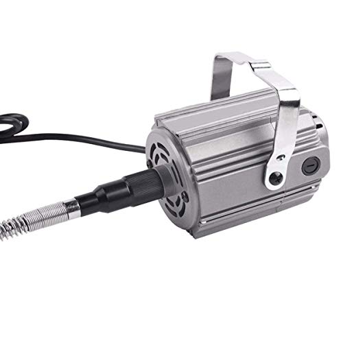 VOTOER Rotary Tool Flex Shaft Hanging Grinder Carver Electric Multi-function Metalworking Tools Repair Kit, Foot Pedal Control, 780W Strong Power, Metal Flexible Shaft, 23000 RPM - Image 4