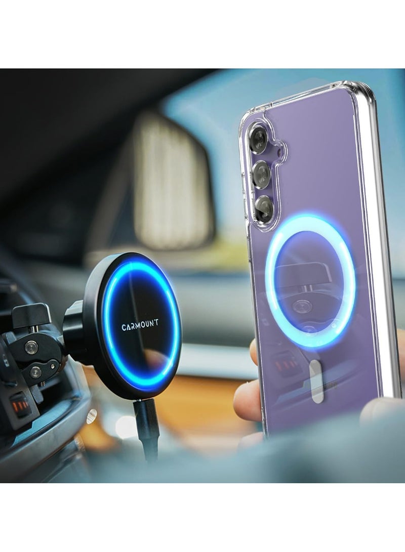 دوسالا حافظة لجهاز Galaxy S24 FE بتصميم مغناطيسي، مصممة لجهاز Galaxy S24 FE ومتوافقة مع شحن Mag Safe والإكسسوارات لجهاز Galaxy S24 FE - Image 2