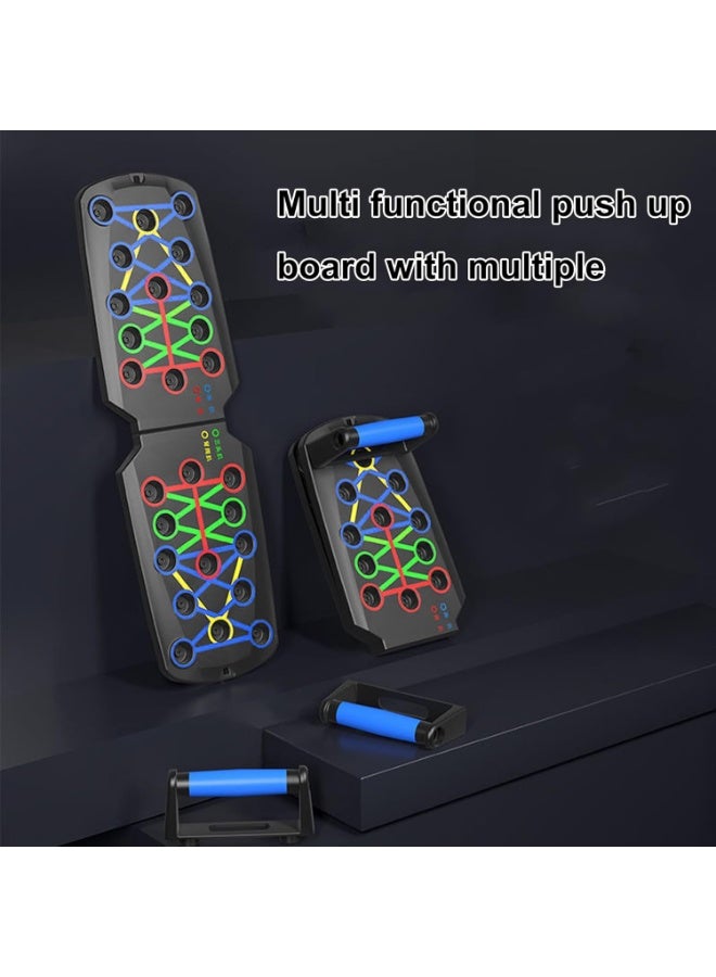 14 في 1 دفع حتى المجلس, المحمولة ضغط قضبان للرجال, العضلات ماكس دفع المجلس, قابل للطي صالة رياضية المنزل ممارسة المجلس, مكافحة الانزلاق وقوف التمرين المجلس مع فرق المقاومة - Image 5