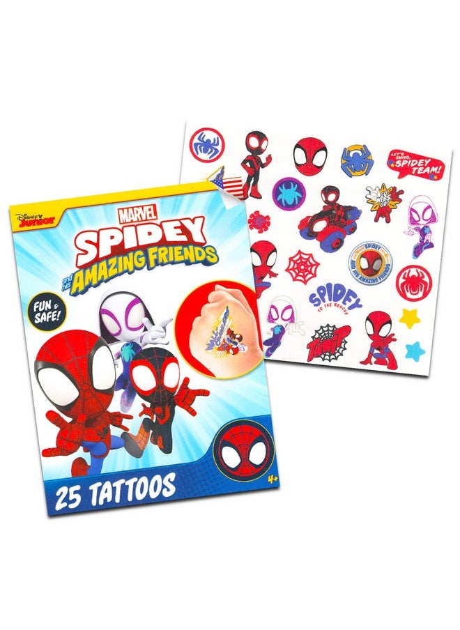 Spider-Man Spidey and His Amazing Friends Dinnerware Set for Kids, Toddlers - 3 Pc Kitchen Accessories Bundle with Spidey and Friends Dinner Plate, Cup, Stickers, More | Spidey Flatware Set  - Image 4