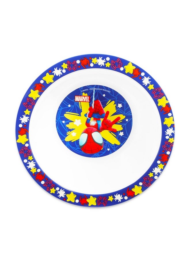 Spider-Man Spidey and His Amazing Friends Dinnerware Set for Kids, Toddlers - 3 Pc Kitchen Accessories Bundle with Spidey and Friends Dinner Plate, Cup, Stickers, More | Spidey Flatware Set  - Image 3