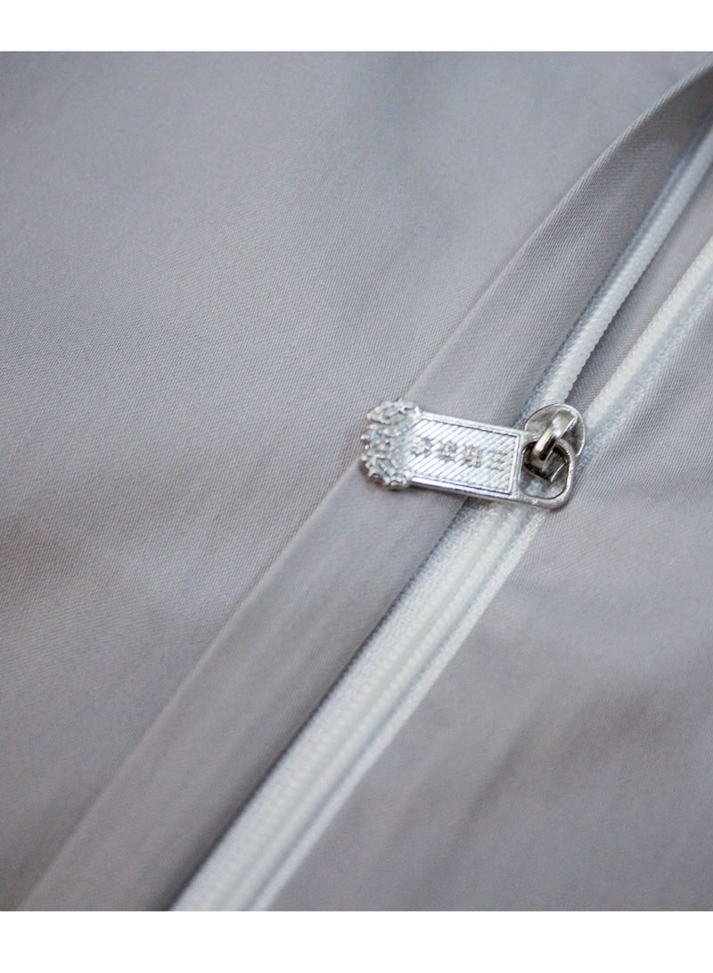 60s Light Luxury Embroidery Melna Grey 200 * 230cm Bed Set of Four Pieces  - Image 5