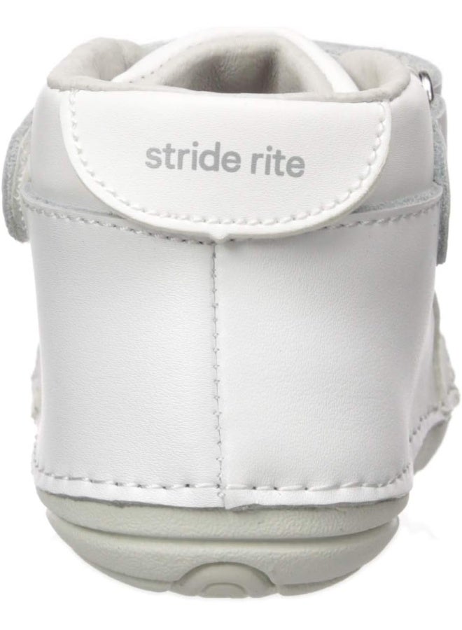 Stride Rite baby boys Soft Motion Frankie Athletic Sneaker, White, 3 Infant US - Image 3
