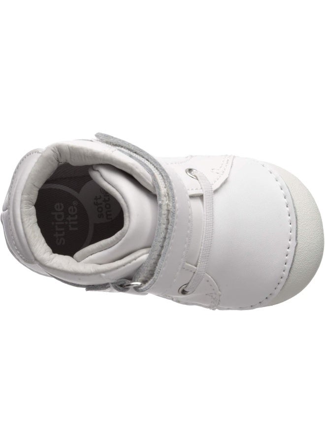 Stride Rite baby boys Soft Motion Frankie Athletic Sneaker, White, 3 Infant US - Image 5