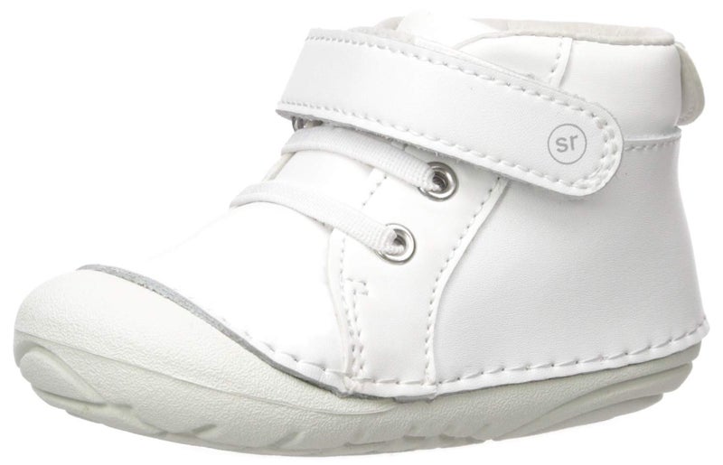 Stride Rite baby boys Soft Motion Frankie Athletic Sneaker, White, 3 Infant US - Image 1