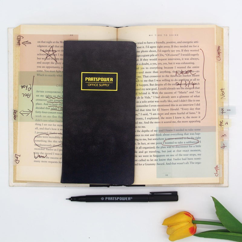 PARTSPOWER Pastel Transparent Sticky Notes, Bible Study Supplies, See Through Sticky Notes Tabs Book, 2-in-1 Clear Sticky Notes & Index Tabs Set for Reading Books Annotating Page Tabs Page Marker, Office Supply - Image 4