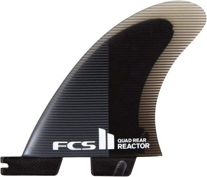 FCS II Reactor PC Quad Rear Fins Charcoal/Black Medium - Image 1