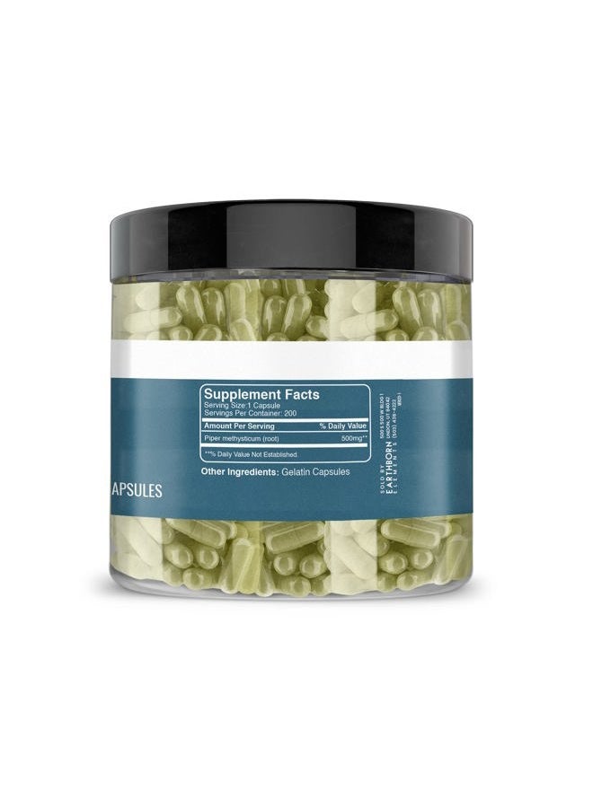 earthborn elements Kava Kava Extract, 200 Capsules, Pure & Undiluted, No Additives  - Image 4