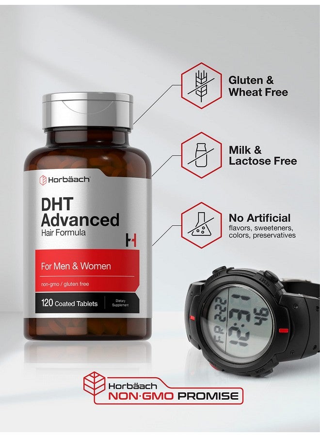 Horbäach DHT Advanced Hair Formula | 120 Tablets | Non-GMO and Gluten Free Hair Formula Blend with Saw Palmetto, Kudzu, and Fo-Ti - Image 4