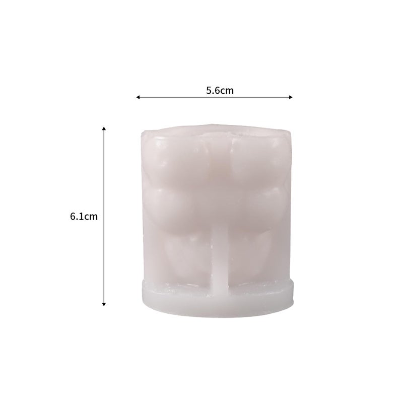 ESEDAGE Rose Bear Heart Animal Rose Bear Soap Casting Making Molds Silicone Mold for Candle Home Decorate Mold 3D Animal Candle Making Mold - Image 2