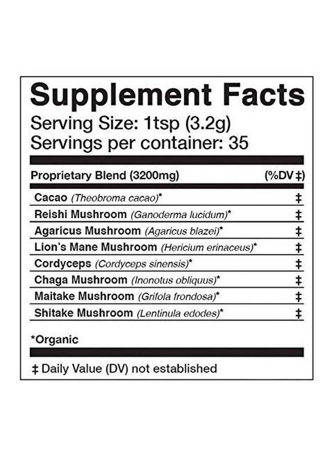 Anima Mundi Apothecary - Anima Mundi Adaptogenic Powder Organic Mushroom Superfood Powder For Immune Defense Organic Immune Support Supplement With Reishi Lions Mane Chaga Maitake & Cordyceps Mushrooms (4Oz / 113G) - Image 1