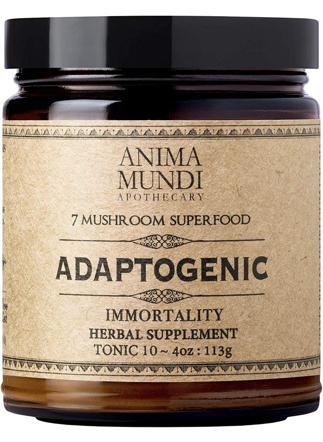Anima Mundi Apothecary - Anima Mundi Adaptogenic Powder Organic Mushroom Superfood Powder For Immune Defense Organic Immune Support Supplement With Reishi Lions Mane Chaga Maitake & Cordyceps Mushrooms (4Oz / 113G) - Image 1