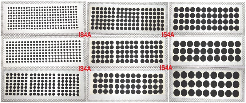 IS4A 916 Velvet Dot Bindi Tattoo Stickers Set of 9 Cards Adhesive Body Jewelry Bindis Bridal face belly Jewels Forehead round bindi for women Black