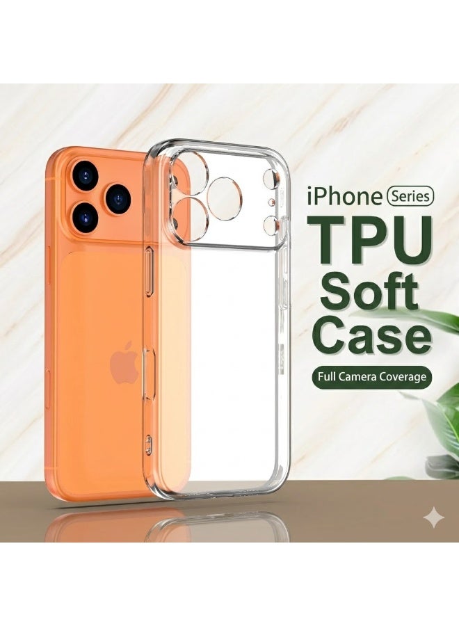iPhone 17 Pro Clear TPU Silicone Soft Case - Image 2