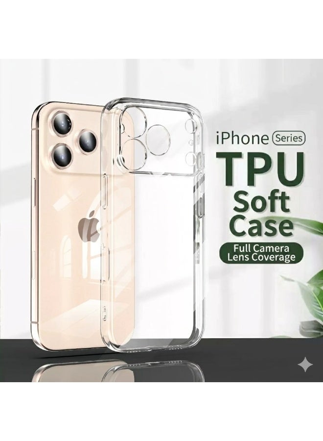 iPhone 17 Pro Clear TPU Silicone Soft Case - Image 1