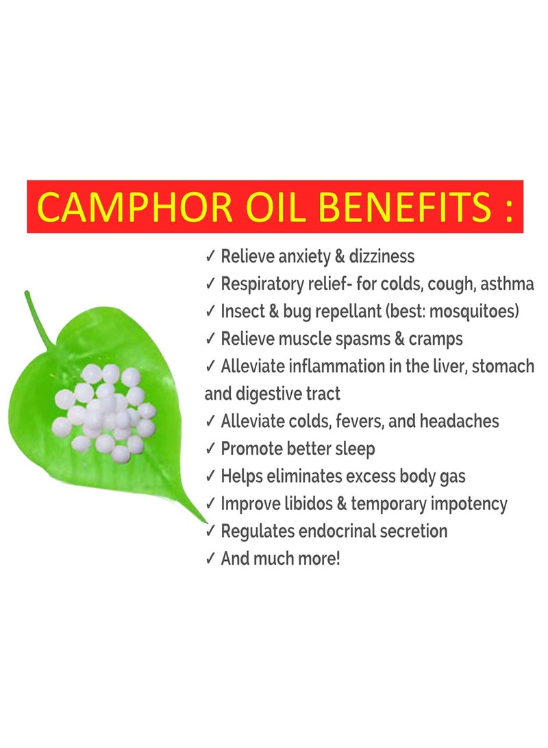 KAZIMA Camphor Essential Oil - 100% Pure Natural & Undiluted For Skin Care & Hair Care (300ml) - Image 2